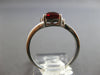 1.17CT DIAMOND & AAA GARNET 14KT WHITE GOLD 3D CUSHION & ROUND 3 STONE LOVE RING