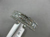 WIDE 1.62CT ROUND PRINCESS & BAGUETTE DIAMOND 18K WHITE GOLD 3D ANNIVERSARY RING