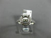 ESTATE .19CT DIAMOND 14KT WHITE GOLD 3D HALO FILIGREE SEMI MOUNT ENGAGEMENT RING