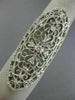 ESTATE EXTRA LARGE .94CT DIAMOND 18K WHITE GOLD OPEN FILIGREE OVAL COCKTAIL RING