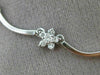 ESTATE 2.6CT DIAMOND & TANZANITE 14K WHITE GOLD FLOWER BY THE YARD OVAL NECKLACE