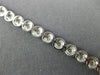 ANTIQUE 2.26CT ROUND DIAMOND 18KT WHITE GOLD 3D CIRCULAR TENNIS BRACELET #14542