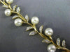 ESTATE WIDE & LONG .25CT DIAMOND & AAA SOUTH SEA PEARL 14KT YELLOW GOLD BRACELET