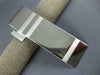 ESTATE LARGE 14KT WHITE GOLD 3D CLASSIC RECTANGULAR ENGRAVABLE MONEY CLIP #952