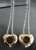 ESTATE LARGE 1.30CT DIAMOND 14KT TWO TONE GOLD 3D FLOWER HEART HANGING EARRINGS