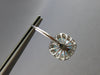 5.65CT DIAMOND & AAA AQUAMARINE 14KT WHITE GOLD HALO LEVERBACK HANGING EARRINGS