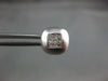 ESTATE .36CT PRINCESS DIAMOND 14KT WHITE GOLD 3D SQUARE INVISIBLE EARRINGS #7763