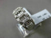 ESTATE WIDE 1.24CT BAGUETTE & ROUND DIAMOND 18KT WHITE GOLD ANNIVERSARY RING