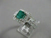 ESTATE 2.64CTW DIAMOND EMERALD 14KT GOLD FILIGREE COCKTAIL ENGAGEMENT RING #2461