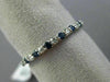 .41CT DIAMOND & AAA SAPPHIRE 14KT WHITE GOLD 3D SEMI ETERNITY ANNIVERSARY RING