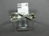 ESTATE .12CT ROUND DIAMOND 14KT WHITE GOLD 3D INFINITY FRIENDSHIP OPEN LOVE RING