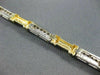 ESTATE 1.40CT DIAMOND 14KT WHITE & YELLOW GOLD BRACELET SIMPLY BEAUTIFUL #10120