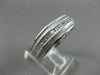 ESTATE WIDE 1.20CT DIAMOND 14K WHITE GOLD MILGRAIN ETERNITY RING DAZZLING #20383