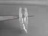 ESTATE 1.0CT DIAMOND HOOP EARRINGS 14K WHITE GOLD 30mm SIMPLY BEAUTIFUL!!!!!!!!!