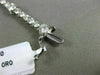 ESTATE LARGE 6.0CT DIAMOND 14KT WHITE GOLD 3D CLASSIC ROUND TENNIS BRACELET