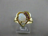 ESTATE AAA OPAL RUBY 14K YELLOW GOLD OPEN HEART COCKTAIL CLUSTER RING 13MM #4014