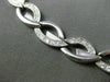 ESTATE WIDE .75CT DIAMOND 14KT WHITE GOLD INFINITY ITALIAN NECKLACE #22673