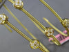 ESTATE WIDE .73CT DIAMOND 14KT YELLOW GOLD FLOWER FLEXIBLE SNAKE BANGLE BRACELET
