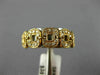 ESTATE WIDE .22CT DIAMOND 18KT WHITE & ROSE GOLD 3D SQUARE HALO ANNIVERSARY RING