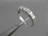 ESTATE BAGUETTE PRINCESS DIAMOND WEDDING ANNIVERSARY 14KT WHITE GOLD RING #1189