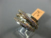ESTATE WIDE 1.0CT PINK DIAMOND 18KT WHITE & ROSE GOLD MULTI ROW CRISS CROSS RING