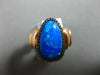 ESTATE LARGE .23CT CHOCOLATE FANCY DIAMOND & AAA OVAL 14K WHITE GOLD HALO RING