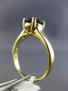 ESTATE 1.50CT RHODOLITE 14K YELLOW GOLD 3D SOLITAIRE OVAL LUCIDA ENGAGEMENT RING