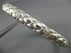 ANTIQUE .25CT DIAMOND 14KT WHITE GOLD 3D FILIGREE SNAKE BANGLE BRACELET #10852