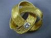 ESTATE LARGE TIFFANY & CO. .52CT DIAMOND 18KT YELLOW GOLD KNOT BOW BROOCH #2559