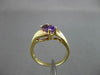 ESTATE WIDE 1.0CT AAA AMETHYST 14KT YELLOW GOLD SOLITAIRE COCKTAIL RING #22646