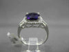 ESTATE 2.25CT DIAMOND & AAA EXTRA FACET AMETHYST 14KT WHITE 3D HALO DESIGN RING