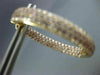 ESTATE LARGE 5.92CT PINK DIAMOND 18KT ROSE GOLD DOUBLE SIDED OVAL HOOP EARRINGS