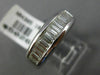ESTATE 1.04CT BAGUETTE DIAMOND 14KT WHITE GOLD CLASSIC WEDDING ANNIVERSARY RING