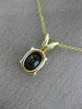 ESTATE 1.35CT AAA PURPLE SAPPHIRE 14KT YELLOW GOLD OVAL FLOATING PENDANT #26239