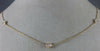 ESTATE .30CT DIAMOND 14KT ROSE GOLD 3D CLASSIC FIVE STONE BY THE YARD NECKLACE