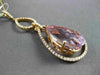 ANTIQUE LARGE 14.27CT DIAMOND & AAA AMETHYST 18K ROSE GOLD FILIGREE DROP PENDANT