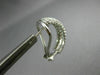 WIDE 1.0CT DIAMOND 14KT WHITE GOLD 3D MULTI ROW SEMI HOOP CLIP ON EARRINGS 26652