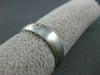 ESTATE WIDE .16CT DIAMOND 14K WHITE GOLD SOLITAIRE MATT MENS RING HANDSOME #2601