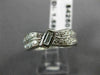 ANTIQUE 1.58CT OLD MINE DIAMOND PLATINUM DOUBLE WAVE ETERNITY FUN RING #18829