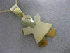 ESTATE 14KT YELLOW GOLD HANDCRAFTED BABY GIRL ENGRAVABLE FLOATING PENDANT #25208