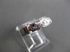 ANTIQUE WIDE 14KT WHITE GOLD 3D FILIGREE SQUARE WEDDING ANNIVERSARY RING #18952