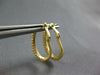 ESTATE .6CT DIAMOND 14K YELLOW GOLD CLASSIC 2MM OVAL LEVERBACK HANGING EARRINGS