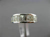ESTATE 1.40CT DIAMOND 14KT WHITE GOLD 3D CHANNEL WEDDING ANNIVERSARY RING 6mm