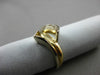 ESTATE 14KT WHITE & YELLOW GOLD 3D PEAR SHAPE SEMI MOUNT ENGAGEMENT RING #24600