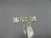 ESTATE .85CT PRINCESS DIAMOND 14K WHITE GOLD FIVE STONE WEDDING ANNIVERSARY RING