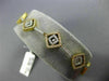 ESTATE WIDE 1.80CT DIAMOND 18KT 2 TONE GOLD 3D MULTI SHAPE BY THE YARD BRACELET