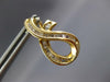 1.0CT DIAMOND 18KT YELLOW GOLD BAGUETTE TEAR DROP SEMI INFINITY CLIP ON EARRINGS
