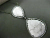 ESTATE LARGE 1.49CT DIAMOND & WHITE ONYX 14KT WHITE & BLACK GOLD 3D NECKLACE