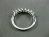 ESTATE .91CT DIAMOND 14KT WHITE GOLD 3D 7 STONE WEDDING ANNIVERSARY RING #19485