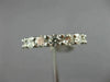 ESTATE 1.75CT DIAMOND 14K WHITE GOLD 3D SEVEN STONE SHARE PRONG ANNIVERSARY RING